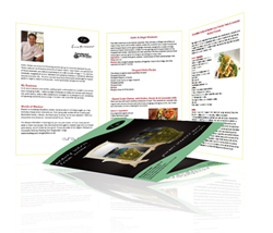 Sample of our A5 folded brochure work folded brochures